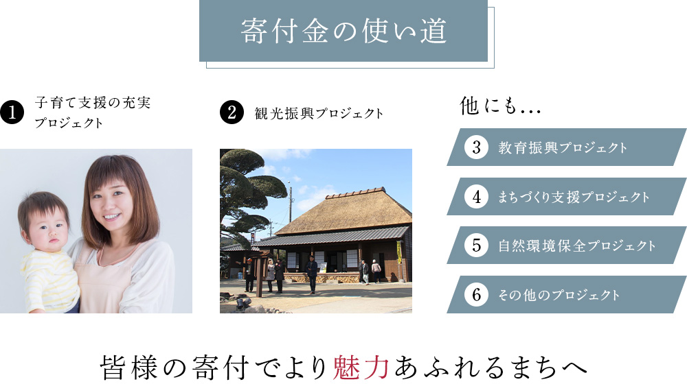 寄付金の使い道